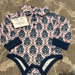 Oakley Turtles & Tees Pink and Blue Collared One Piece Golf Onsie